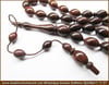 Özel İşçilik Naturel Yılan Ağacı Snakewood Tesbih Karadağın Kör Yılanı 
