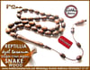 Özel Tasarım Naturel Snake Wood Yılan Ağacı Tesbih Reptilia