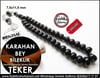 Özgün Tasarım Bileklik Tekersel Siyah Sıkma Kehribar Tesbih Karahan Bey