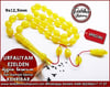 Özgün Tasarım Sarı Sıkma Kehribar Tesbih Urfalıyam Ezelden 