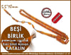 Premium İşçilik Dik Kesme Eski Kum Simli Alman Katalin Tesbih Beşi Birlik