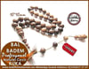 Profesyonel Çalışma Naturel Kuka Cevizi Tesbih Bal Badem 