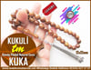 Kuka Ağacı TesbihlerTM13702Serkan Yalvaç Usta İşçilikli Tespih | Doğal Kuka, Naturel Ceviz Tombik Kesim Gümüş Püskül, 