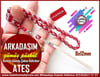 Ateş Kırmızı Ton TesbihlerTM12573Tespih Ateş Kehribar Kırmızı Gümüş Çakım Arkadaşım Tesbih Tespih Ateş Kehribar Kırmızı Gümüş Çakım Arkadaşım Tesbih 