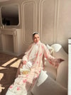 HR-1190H&R ButikKyl- Lubel Şallı Abaya Pudra