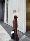 HR-1095H&R ButikPol - Nura Abaya Kahve