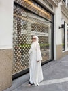 HR-1104H&R ButikPol- Qamal Şallı Abaya Ekru