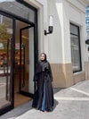 HR-1104H&R ButikPol- Qamal Şallı Abaya Siyah