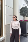 Body-1H&R ButikGül Detaylı Body Bej