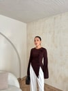 Body-06H&R ButikKurdela Detaylı Body Kahve
