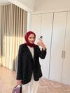 HR-0492H&R ButikBel-Flow Puantiyeli Ceket