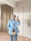 HR-0314H&R ButikHot-Ria Ceket Bebe Mavi