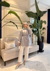 Ceket-131H&R ButikKuşgözlü Vera Ceket Gri
