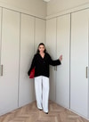 HR-1532H&R ButikMıs- Ejala Ön Tek Düğmeli Ceket Siyah