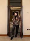HR-3361H&R ButikMZ- Çiçek Desenli Ceket