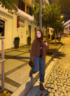 HR-3364H&R ButikMZ- Dema Mini Leopar Desen Ceket