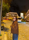 HR-3364H&R ButikMZ- Dema Mini Leopar Desen Ceket