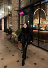 HR-3348H&R ButikNG - Asil Angora Ceket Siyah