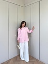 HR-1055H&R ButikPol - Sida Keten Ceket Pembe