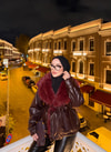 HR-3358H&R ButikPw- Lima Deri Ceket Bordo