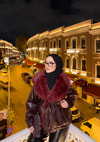 HR-3358H&R ButikPw- Lima Deri Ceket Bordo