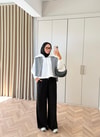 HR-2999H&R ButikTb- Eba Midi Puf Ceket Beyaz