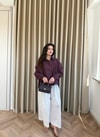 HR-1320H&R ButikTb - Sheli Midi Ceket Mürdüm