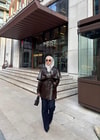 Ceket-222H&R ButikTrenç Görünümlü Lüx Deri Ceket Acı Kahve