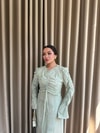 HR-1447H&R ButikAh - Ala Ön Büzgülü Elbise Mint