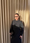 HR-3477H&R ButikBeli Lastikli Elbise Antrasit