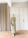 ELB-127H&R ButikBeli Lastikli Elbise Mint