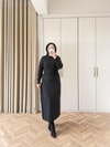 ELB-127H&R ButikBeli Lastikli Elbise Siyah
