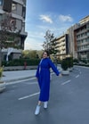elbs-890H&R ButikDora İspanyol Kol Triko Elbise Lacivert