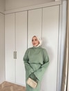 elbs-961H&R ButikDora İspanyol Kol Triko Elbise Çağla