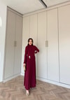 elbs-1617H&R ButikElsa Sandy Elbise Bordo