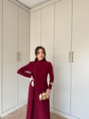 elbs-1617H&R ButikElsa Sandy Elbise Bordo