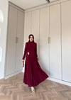 elbs-1617H&R ButikElsa Sandy Elbise Bordo
