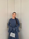 HR-0327H&R ButikFuş- Edal Modal Elbise İndigo