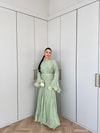 HR-0327H&R ButikFuş- Edal Modal Elbise Yeşil