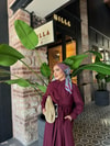HR-0903H&R ButikHawa Bel Bağlamalı Elbise Bordo