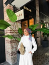 HR-1002H&R ButikHawa Bel Bağlamalı Elbise Beyaz