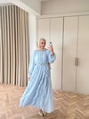 HR-0595H&R ButikHen- Elara Şifon Elbise Bebe Mavi