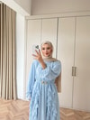 HR-0595H&R ButikHen- Elara Şifon Elbise Bebe Mavi