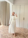 HR-0595H&R ButikHen- Elara Şifon Elbise Ekru