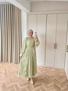 HR-0595H&R ButikHen- Elara Şifon Elbise Yeşil