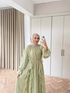 HR-0595H&R ButikHen- Elara Şifon Elbise Yeşil