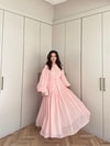 ELB-194H&R ButikHen-Ena Şifon Elbise Pudra Pembe