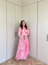 HR-1200H&R ButikKyl- Sela Şifon Elbise Pembe