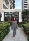 elbs-1514H&R ButikLia İspanyol kol Triko Elbise Antrasit