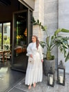 elbs-1688H&R ButikMeryem Saten Elbise Beyaz